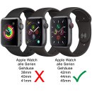 Leder Armband f&uuml;r Apple Watch Wechsel-Armband (BA1TN1)