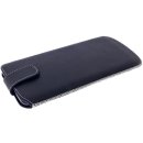 Leder Handyh&uuml;lle f&uuml;r iPhone 11 Pro Max Pocket Sleeve mit R&uuml;ckziehfunktion