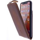 Leder Flip Case f&uuml;r IPhone 11 Pro Max mit 360&deg; Schutz und Kartenfach