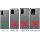 Leder Book Case f&uuml;r Samsung Galaxy S20 mit 360&deg; Schutz, Kartenf&auml;cher und Kickstand