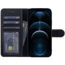 Leder Book Case f&uuml;r iPhone 11 Pro Max mit 360&deg; Schutz, Kartenf&auml;cher und Kickstand