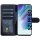 Leder Book Case f&uuml;r Samsung Galaxy S21 FE mit 360&deg; Schutz, Kartenf&auml;cher und Kickstand