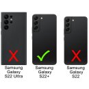 Samsung Galaxy S22+ H&uuml;lle - FLIP-CC - Leder...