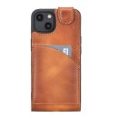 Flip Case f&uuml;r iPhone 14 Leder Handyh&uuml;lle...
