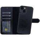 Luxus iPhone 14 Plus Leder Handytasche Handyh&uuml;lle mit modularem Back Case