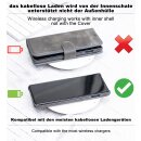 Luxus iPhone 14 Pro Max Leder Handytasche Handyh&uuml;lle mit modularem Back Case