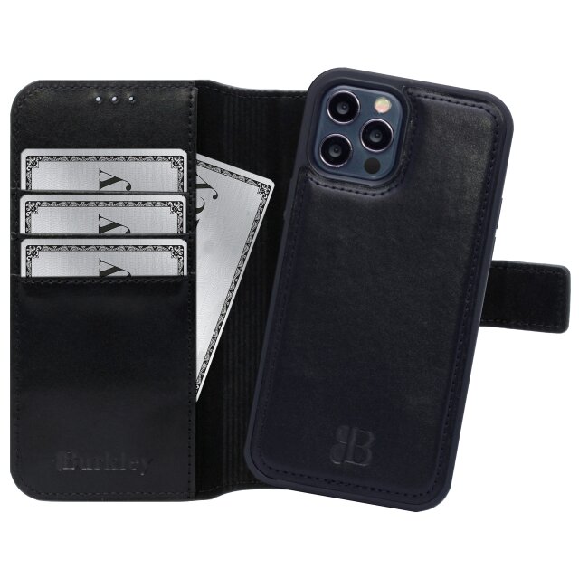 iPhone 14 Pro Leder Handytasche 2-in-1 mit modularem Back Case