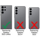 Leder Book Case f&uuml;r Samsung Galaxy S23 Ultra