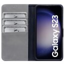 Book Case f&uuml;r Samsung Galaxy S23 mit 360&deg; Schutz, Kartenf&auml;cher und Kickstand