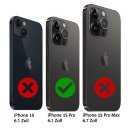 iPhone 15 Pro Leder Handytasche 2-in-1 mit modularem Back Case