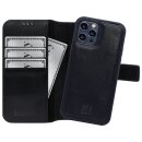 iPhone 15 Pro Leder Handytasche 2-in-1 mit modularem Back Case